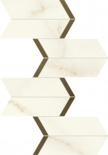 Atlas Concorde Marvel X Керамогранит Calacatta Apuano Mosaico Chevron Lappato