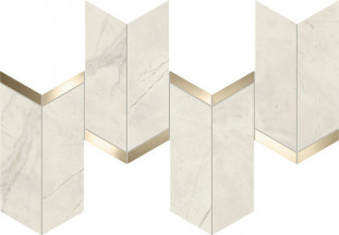 Atlas Concorde Marvel X Керамогранит Calacatta Perla Mosaico Chevron Lappato