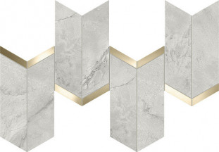 Atlas Concorde Marvel X Керамогранит Grey Cloud Mosaico Chevron Lappato