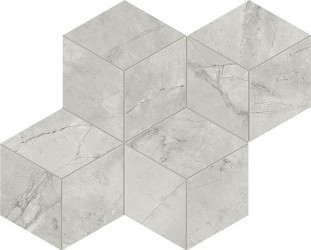 Atlas Concorde Marvel X Керамогранит Grey Cloud Mosaico Esagono Silk