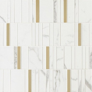Marazzi Italy Allmarble Wall Statuario Mosaico Barcode Lux 40х40