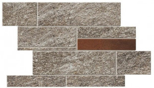 Atlas Concorde Norde Piombo Brick Corten 39х27,8 керамогранит
