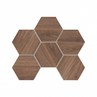 Ametis Selection SI02 Hexagon 25x28,5x10 матовая коричневая