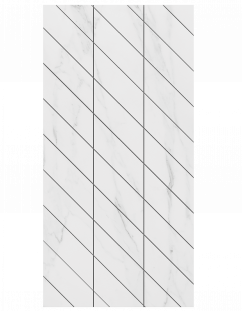 Ametis Supreme Фальшмозаика SM01 Corner 30x60x10 полированная. (левый) белая