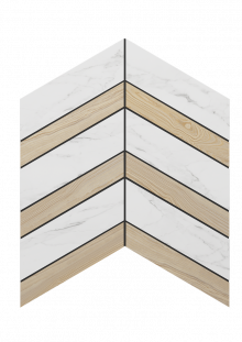 Ametis Supreme SM01/SI03 Chevron 37,5x29x10 матовая белая