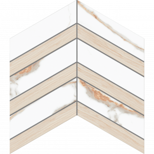 Ametis Supreme SM03/SI03 Chevron 37,5x29x10 матовая белая