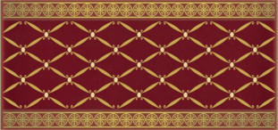 APE Ceramica Noblesse CENEFA DELIS BURDEOS GOLD 20х10
