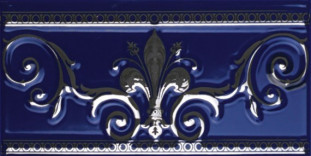APE Ceramica Noblesse CENEFA COBALTO SILVER 20х10