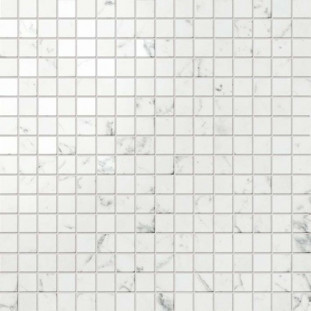 Atlas Concorde Marvel Stone Плитка мозаика Marvel Carrara Pure Mosaico Lapp. (30x30)