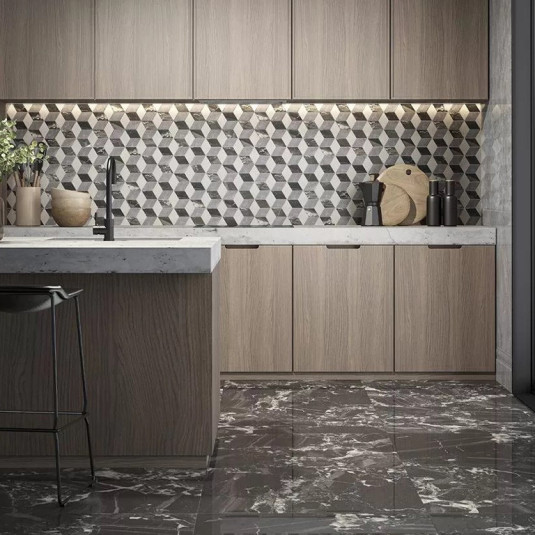 Kerama Marazzi Риальто Серый Светлый Матовый Обрезной 80х160