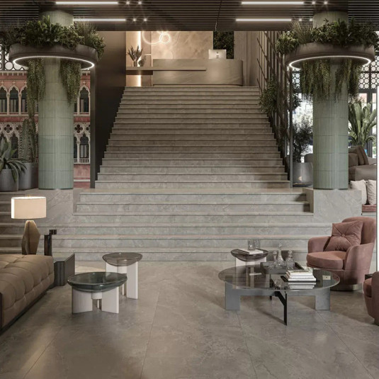 Kerama Marazzi Риальто Серый Светлый Матовый Обрезной 80х160