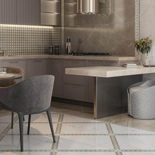 Kerama Marazzi Серенада Зелёный Лаппатированный Обрезной 60х60