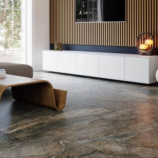 Kerama Marazzi Сильвер Рут Серый Обрезной 119.5х119.5