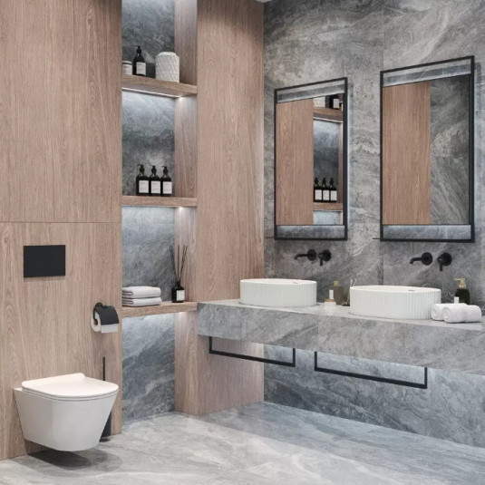 Kerama Marazzi Гриджио Серый Обрезной 119.5х119.5
