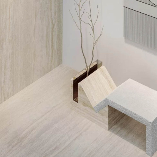 Kerama Marazzi Травертин Бежевый Обрезной 119.5х320х0.6