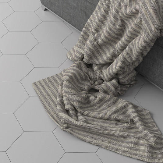 WOW Floor Tiles Trapezium Ash Grey Matt 9.8x23